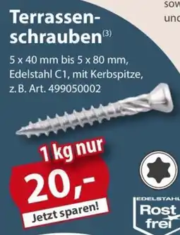 Sonderpreis Baumarkt Terrassenschrauben Angebot