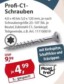 Sonderpreis Baumarkt Profi-C1- Schrauben Angebot