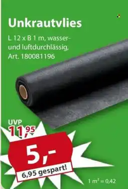 Sonderpreis Baumarkt Unkrautvlies Angebot