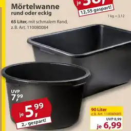 Sonderpreis Baumarkt Mörtelwanne rund oder eckig Angebot