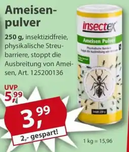 Sonderpreis Baumarkt insectex Ameisenpulver Angebot