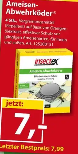 Sonderpreis Baumarkt insectex Ameisen- Abwehrköder Angebot