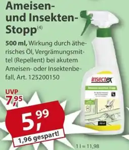 Sonderpreis Baumarkt Insectex Ameisen- und Insekten- Stopp Angebot