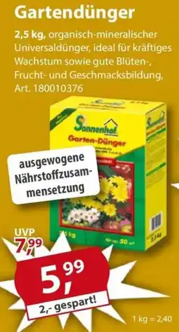 Sonderpreis Baumarkt Gartendünger Angebot