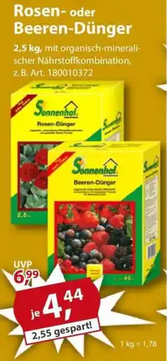 Sonderpreis Baumarkt Rosen- oder Beeren-Dünger Angebot