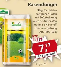 Sonderpreis Baumarkt Sonnenhof Rasendünger Angebot
