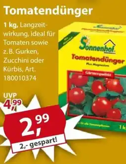 Sonderpreis Baumarkt Sonnenhof Tomatendünger Angebot