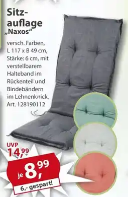 Sonderpreis Baumarkt Sitzauflage ,,Naxos" Angebot