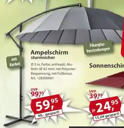 Sonderpreis Baumarkt Ampelschirm sturmsicher Angebot