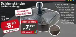 Sonderpreis Baumarkt Schirmständer im Rattandesign Angebot