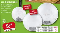 Sonderpreis Baumarkt LED-Solarkugel Angebot