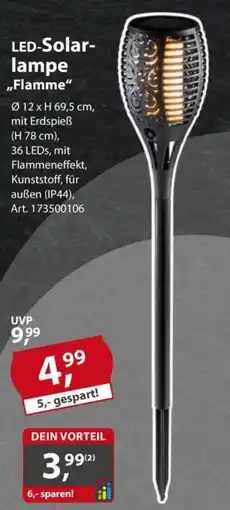 Sonderpreis Baumarkt LED-Solarlampe ,,Flamme" Angebot