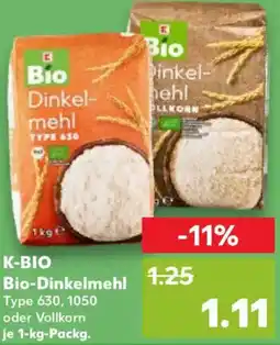 Kaufland K-BIO Bio-Dinkelmehl Angebot