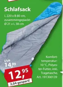 Sonderpreis Baumarkt Schlafsack Angebot