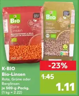Kaufland K-BIO Bio-Linsen Angebot