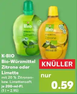 Kaufland K-BIO Bio-Würzmittel Zitrone oder Limette Angebot