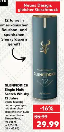 Kaufland GLENFIDDICH Single Malt Scotch Whisky 12 Jahre Angebot