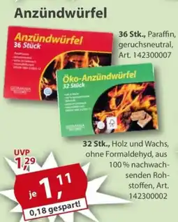 Sonderpreis Baumarkt Anzündwürfel Angebot