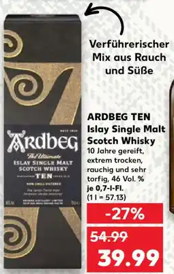 Kaufland ARDBEG TEN Islay Single Malt Scotch Whisky Angebot