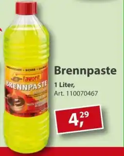 Sonderpreis Baumarkt favorit Brennpaste Angebot