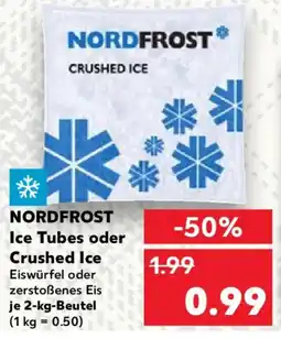 Kaufland NORDFROST Ice Tubes oder Crushed Ice Angebot