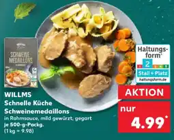 Kaufland WILLMS Schnelle Küche Schweinemedaillons Angebot