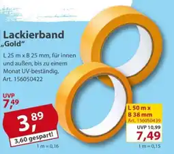 Sonderpreis Baumarkt Lackierband ,,Gold" Angebot