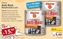 Sonderpreis Baumarkt Alpina Anti-Rost Metallschutz-Lack Angebot
