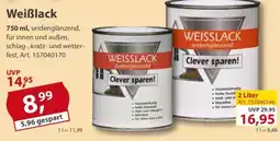 Sonderpreis Baumarkt Clever sparen! Weiẞlack Angebot