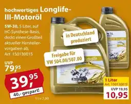 Sonderpreis Baumarkt FISHBULL hochwertiges Longlife- III-Motoröl Angebot