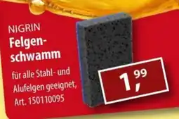 Sonderpreis Baumarkt NIGRIN Felgen- schwamm Angebot