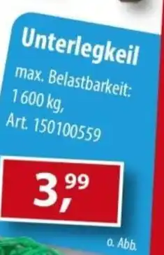 Sonderpreis Baumarkt Unterlegkeil Angebot