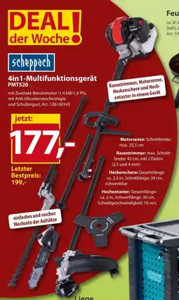 Sonderpreis Baumarkt scheppach 4in1-Multifunktionsgerät PMT520 Angebot