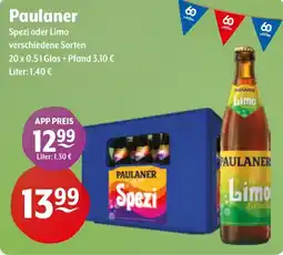 Getränke Hoffmann Paulaner Spezi oder Limo Angebot