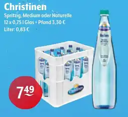 Getränke Hoffmann Christinen Spritzig, Medium oder Naturelle Angebot
