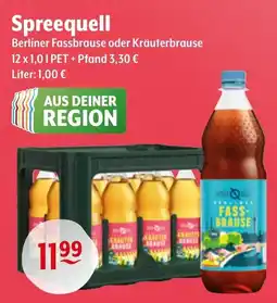 Getränke Hoffmann Spreequell Berliner Fassbrause oder Kräuterbrause Angebot