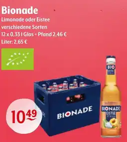 Getränke Hoffmann Bionade Limonade oder Eistee Angebot
