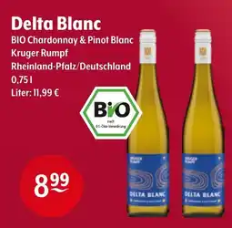 Getränke Hoffmann Delta Blanc BIO Chardonnay & Pinot Blanc Kruger Rumpf Angebot