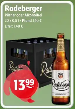 Getränke Hoffmann Radeberger Pilsner oder Alkoholfrei Angebot