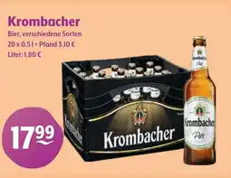 Getränke Hoffmann Krombacher Bier Angebot