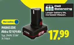 Lidl PARKSIDE Akku 12 V/4 Ah Typ „PAPK 12 B4" Angebot