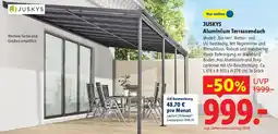 Lidl JUSKYS Aluminium Terrassendach Modell,,Borneo". Angebot