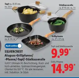 Lidl SILVERCREST Aluguss-Grillpfanne/ -Pfanne/-Topf/-Stielkasserolle Angebot