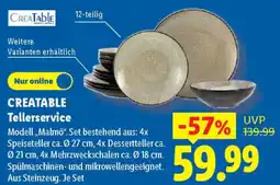 Lidl CREATABLE Tellerservice Modell,,Malmö" Angebot