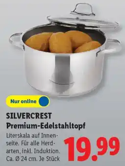 Lidl SILVERCREST Premium-Edelstahltopf Angebot