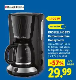 Lidl Russell Hobbs Kaffeemaschine Honeycomb Typ „27011-56". Angebot