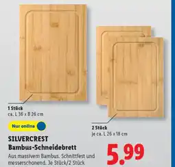 Lidl SILVERCREST Bambus-Schneidebrett Angebot