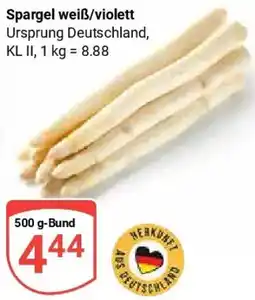 Globus Spargel weiß/violett Angebot