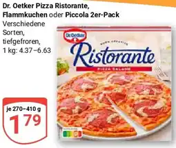 Globus Dr. Oetker Pizza Ristorante, Flammkuchen oder Piccola 2er-Pack Angebot