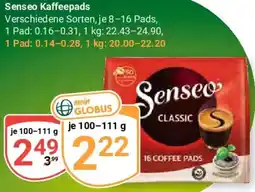 Globus Senseo Kaffeepads Angebot